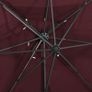 Cantilever Umbrella with Double Top Bordeaux Red 250x250 cm Image 2