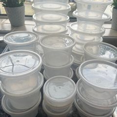 30 Plastic Tubs & Lids