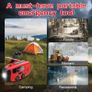 Wind Up Solar Radio, Emergency Radio, Portable Hand Crank Radio, AM/FM Radio with LED Torch, 7400mWh Rechargeable Power Bank, SOS Alarm, USB Phone Charger, Emergency Use for Camping Hiking Image 7