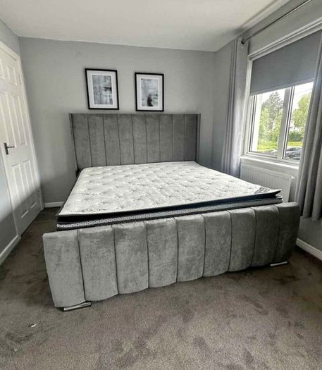 New double bed frame with memory foam mattress for sale - Best price In Town - Free shipping