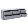 Hall Bench Dark Grey 115x30x40 cm Wood Image 3