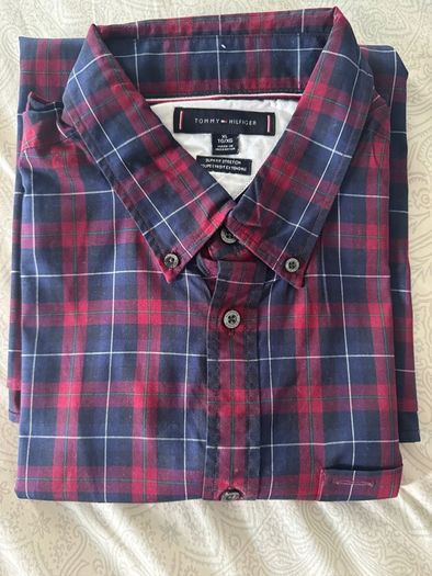 Tommy Hilfiger Red Plaid Shirt  XL