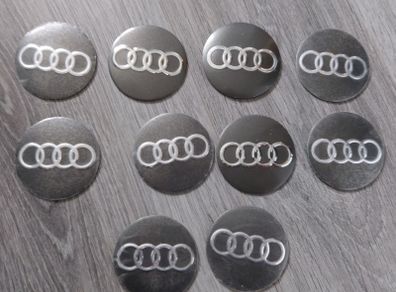 10 x New Audi Badges 60mm - Multipple items can be added for 1 delivery