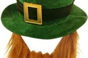 NEW SALE | Adult Deluxe Green Leprechaun Top Hat with Ginger Beard St Patrick's Day Accessories Velvet Hat One Size Irish Fancy Dress Costume Accessory for Men and Women