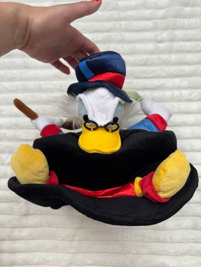 Disneyland Paris Large Uncle SCROOGE McDUCK Plush Novelty Top Hat DuckTales Used Please see pictures