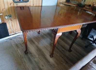 Vintage Chippendale style drop leaf table (Price Drop)