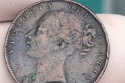 1858 Farthing Victoria x2