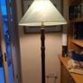 Tall Floor Lamp with Silk Shade Image 4
