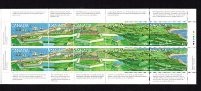 1995 Canada 275th Anniversary of Fortress of Louisbourg Commemorative Stamp Booklet Mint Never Hinged (MNH)