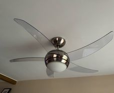 5 Blade Ceiling Fan & Light Including Remote