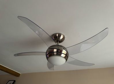 5 Blade Ceiling Fan & Light Including Remote