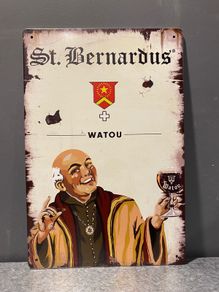 St Bernardus Tin Metal Sign