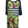 Vero Moda Ladies Black Multicoloured Floral Parrot Print Tunic Dress M Uk 12 Includes Postage Image 2