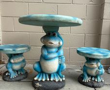 Frog Garden Table & 2 Stools- 3 Piece Set