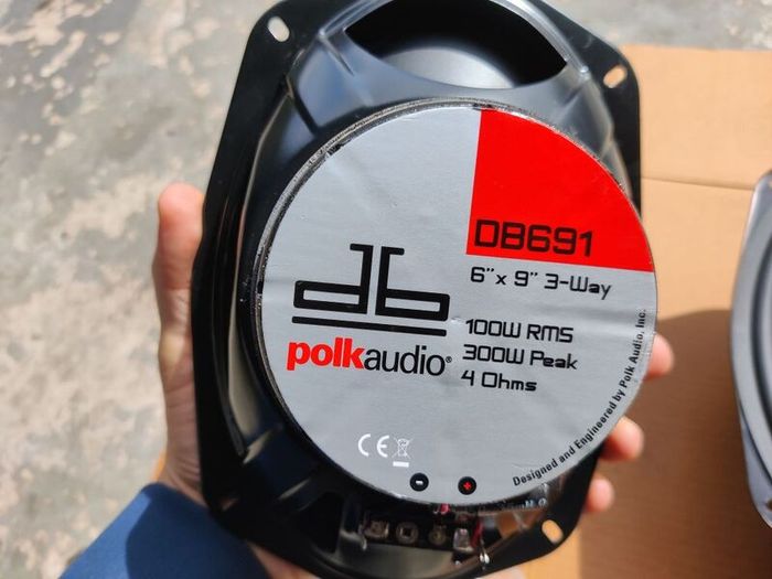 Polk Audio DB691 6"x9" 3-Way Car Speakers + Grilles & Adapters