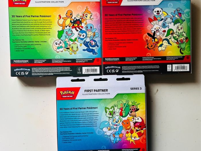 Pokemon First Partner Illustration Collection Complete Series 1 2 3 NEW
