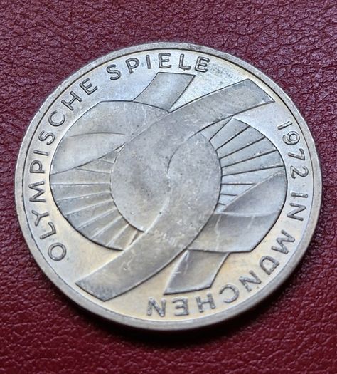 1972 F Silver Germany 10 Deutsche Mark Olympic Games in Munich
