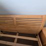 Double Wooden Bed and Drawer Image 4
