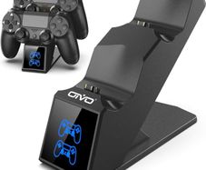 OIVO PS4 Controller Charger, 1.8H Fast PS4 Charging Dock for Sony Playstation 4 Controllers, Playstation 4 Controller Charger for Playstation4 / PS 4 /Slim/Pro Controller