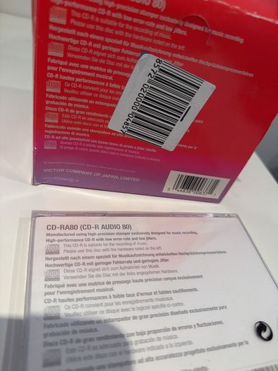 Original JVC cd-r 80 audio disc 9 pack sealed