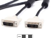 dvi 6 foot DVI-D Digital Male Male MM Single Link Video Cable with Ferrite (White ends)