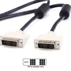 dvi 6 foot DVI-D Digital Male Male MM Single Link Video Cable with Ferrite (White ends)
