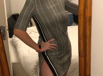 ZARA mini smock dress