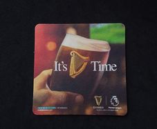 Guinness : It's Guinness Time - Official Beer of The Premier League , Beer Mat/Coaster