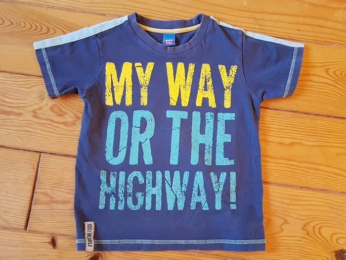 Age 5 Navy Logo Teeshirt