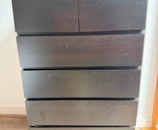 Black chest of drawers