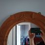 Hand Carved Wall Mirror Image 4