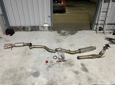 1.8 tsi ea888 passat b6 stainless steel exhaust