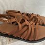 Forever Comfort Leather Gladiator Style Sandals Image 2