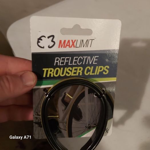 Reflective trouser clips
