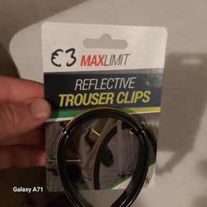 Reflective trouser clips