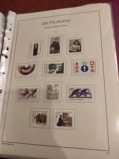GERMANY 1975-82 album with stamps