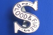 SALVATION ARMY (Blood &amp; Fire) - a vintage uniform collar badge