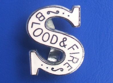 SALVATION ARMY (Blood & Fire) - a vintage uniform collar badge
