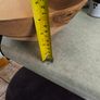 Vintage 11 inches in Di. 4 inches H. Wood Round Dough Bowl Primitive Farmhouse Kitchen Salad Serving Image 4