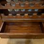 Mahogany wine rack with storage drawer Image 3