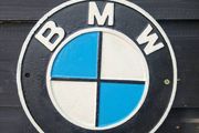 Bmw cast iron  sign