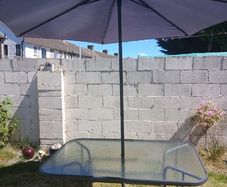 Table and Umbrella