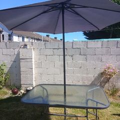 Table and Umbrella