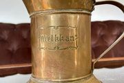 Antique Dutch Melkkan Brass Milk Can Vintage Decoration Authentic Brass Milk Can