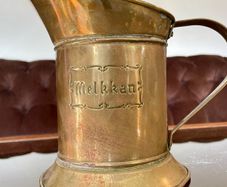 Antique Dutch Melkkan Brass Milk Can Vintage Decoration Authentic Brass Milk Can