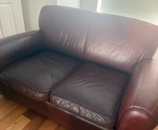 2 leather sofas