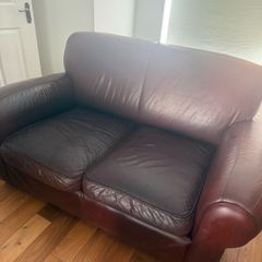 2 leather sofas