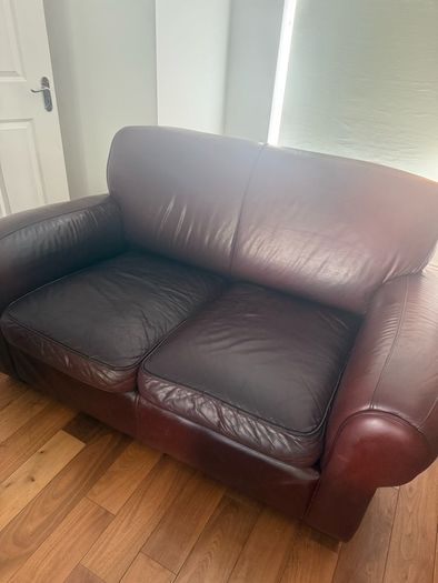 2 leather sofas