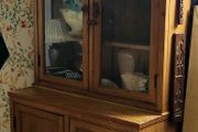Antique irish pine housekeepers cabinet