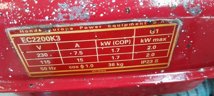 Honda generator